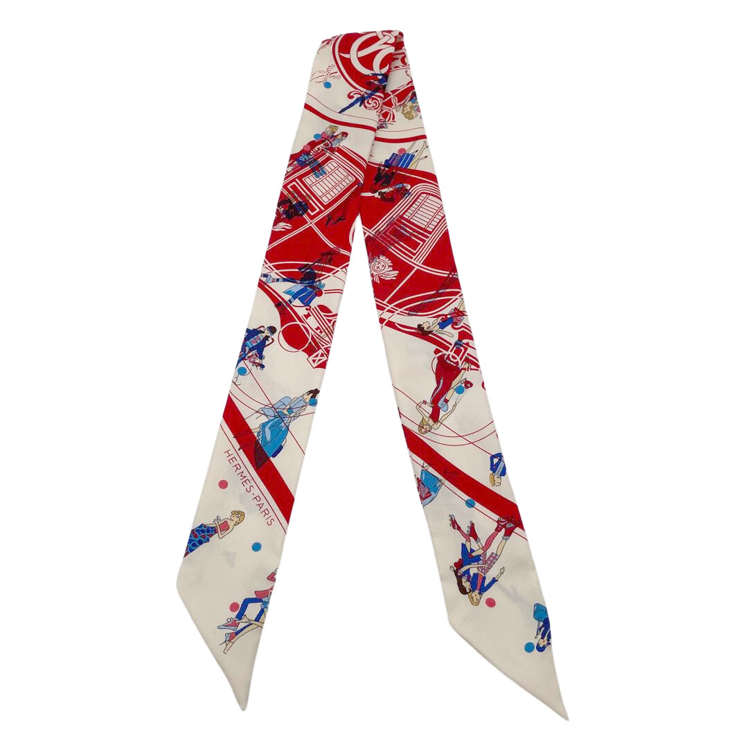 HERMES エルメス スカーフ ツイリー 『Ex-Libris Les Parisiennes