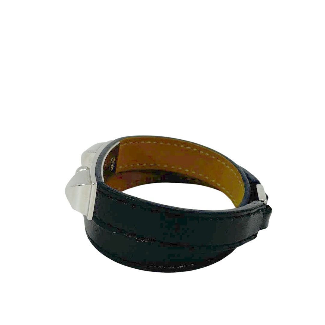 HERMES エルメス レザーブレスレット リヴァル ドゥブルトゥール