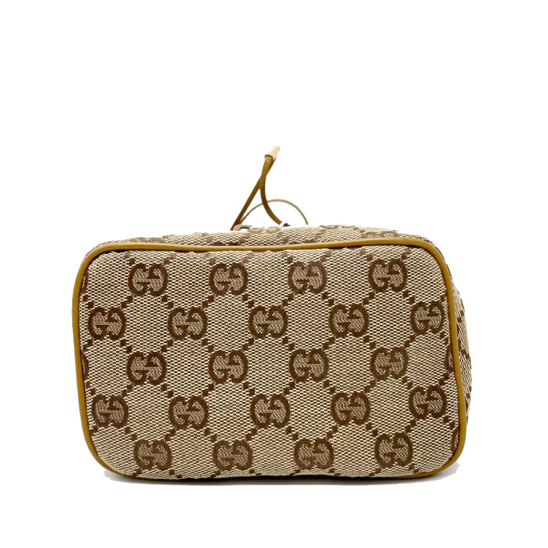 GUCCI グッチ 巾着ポーチ GGキャンバス ベージュ 039 1053 001998