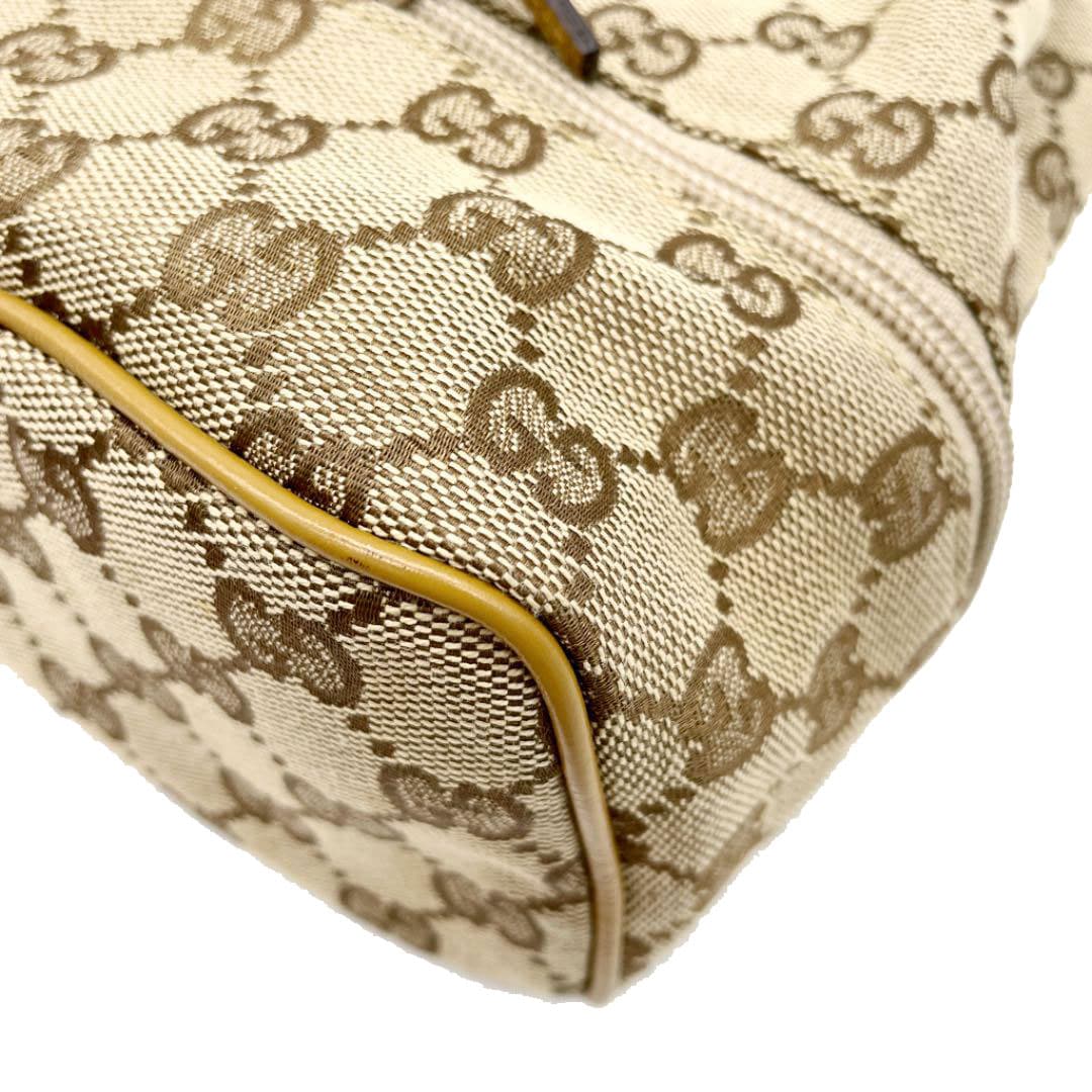 GUCCI グッチ 巾着ポーチ GGキャンバス ベージュ 039 1053 001998