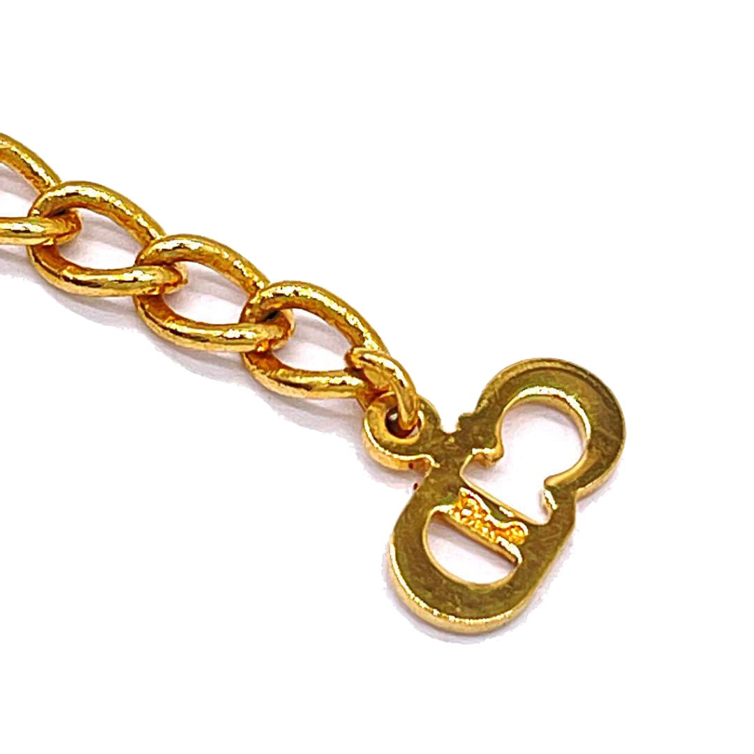 Christian Dior クリスチャンディオール ロゴネックレス 瓶蓋モチーフ