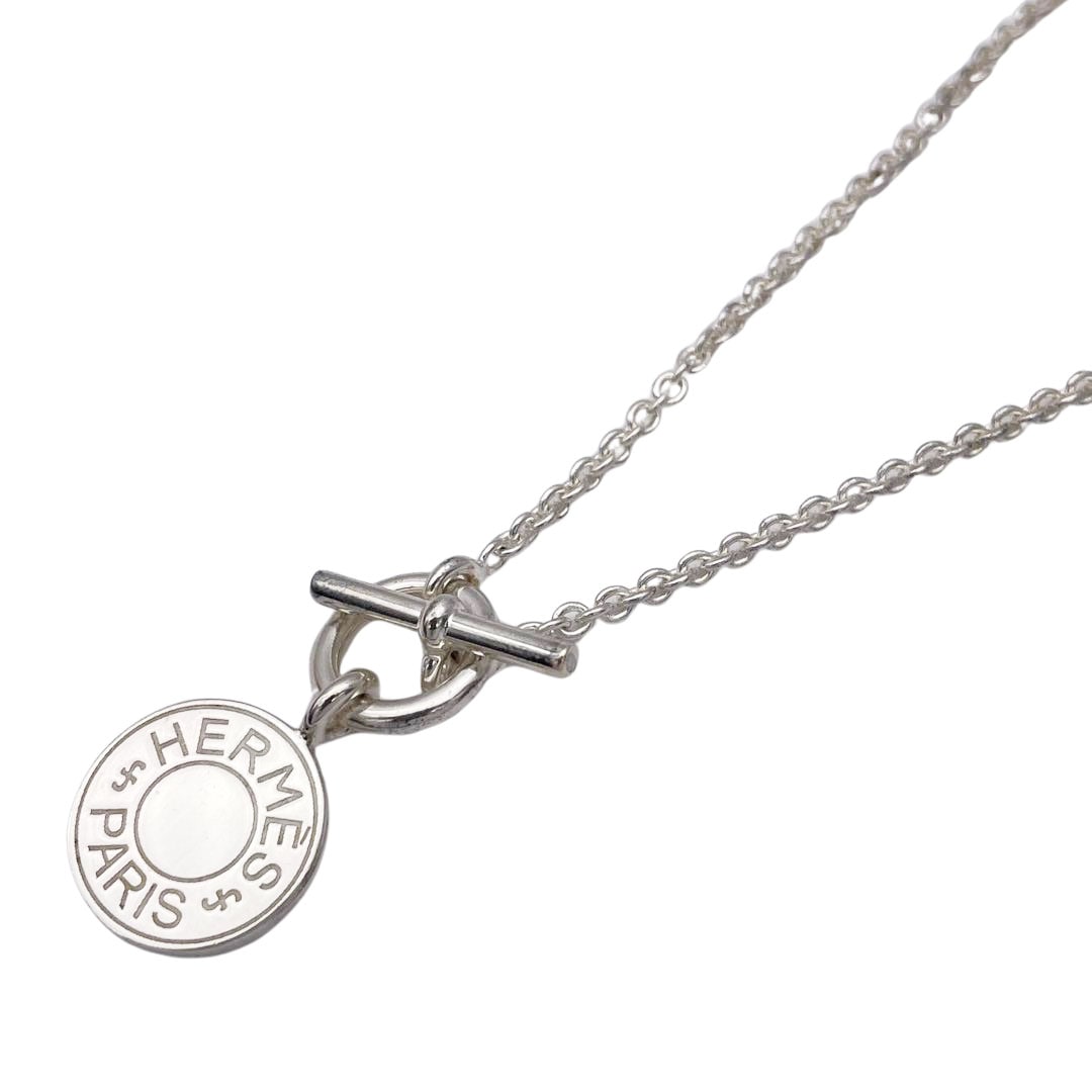 HERMES エルメス ネックレス ペンダント アミュレット H エクス