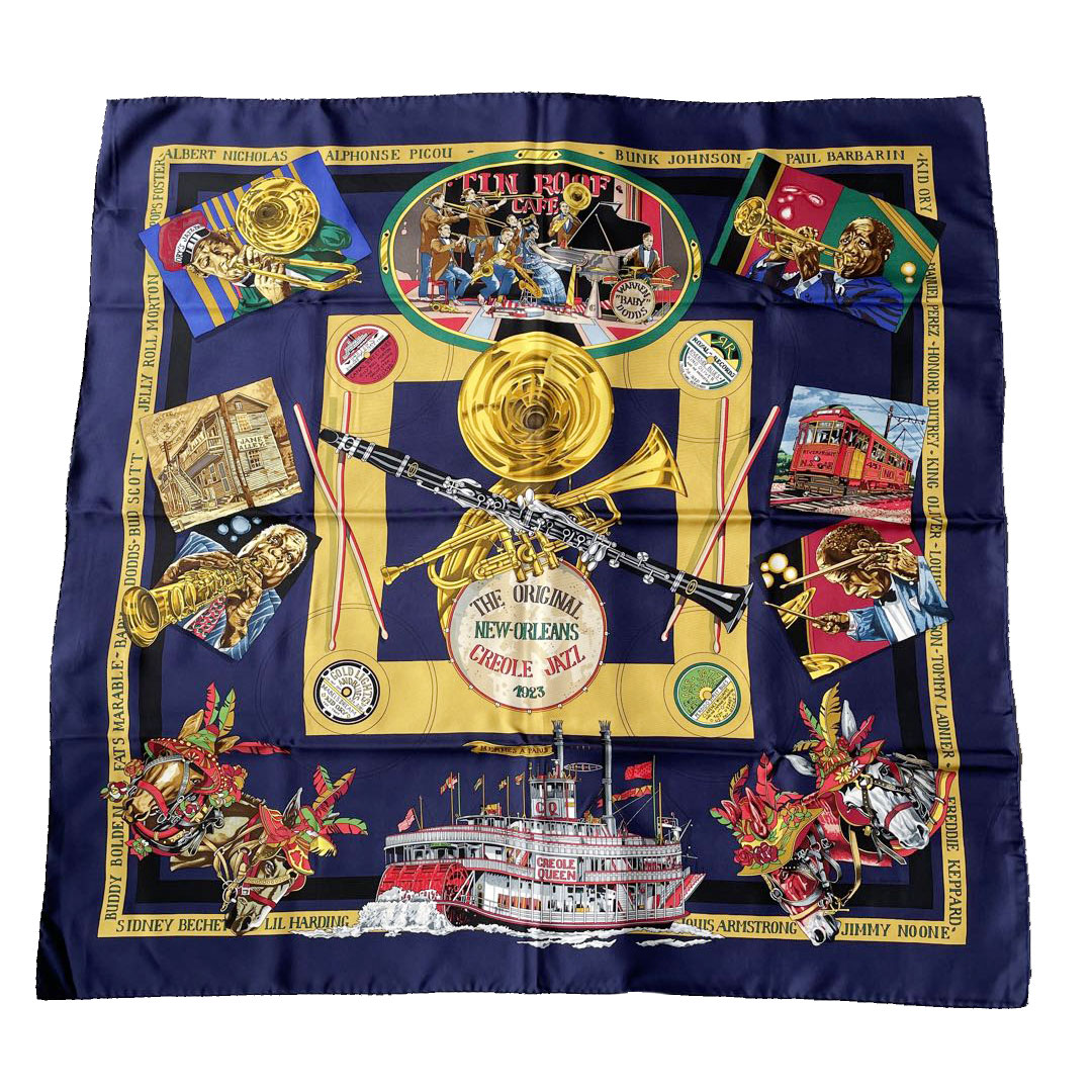 HERMES エルメス スカーフ カレ90 『NEW ORLEANS THE ORIGINAL CREOLE