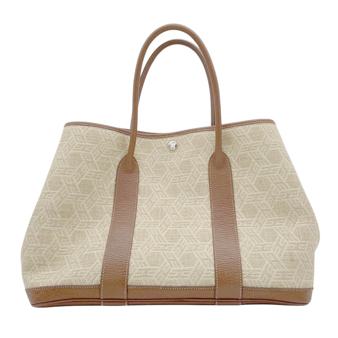 HERMES エルメス トートバッグ ガーデンパーティPM トワルソーアッシュ