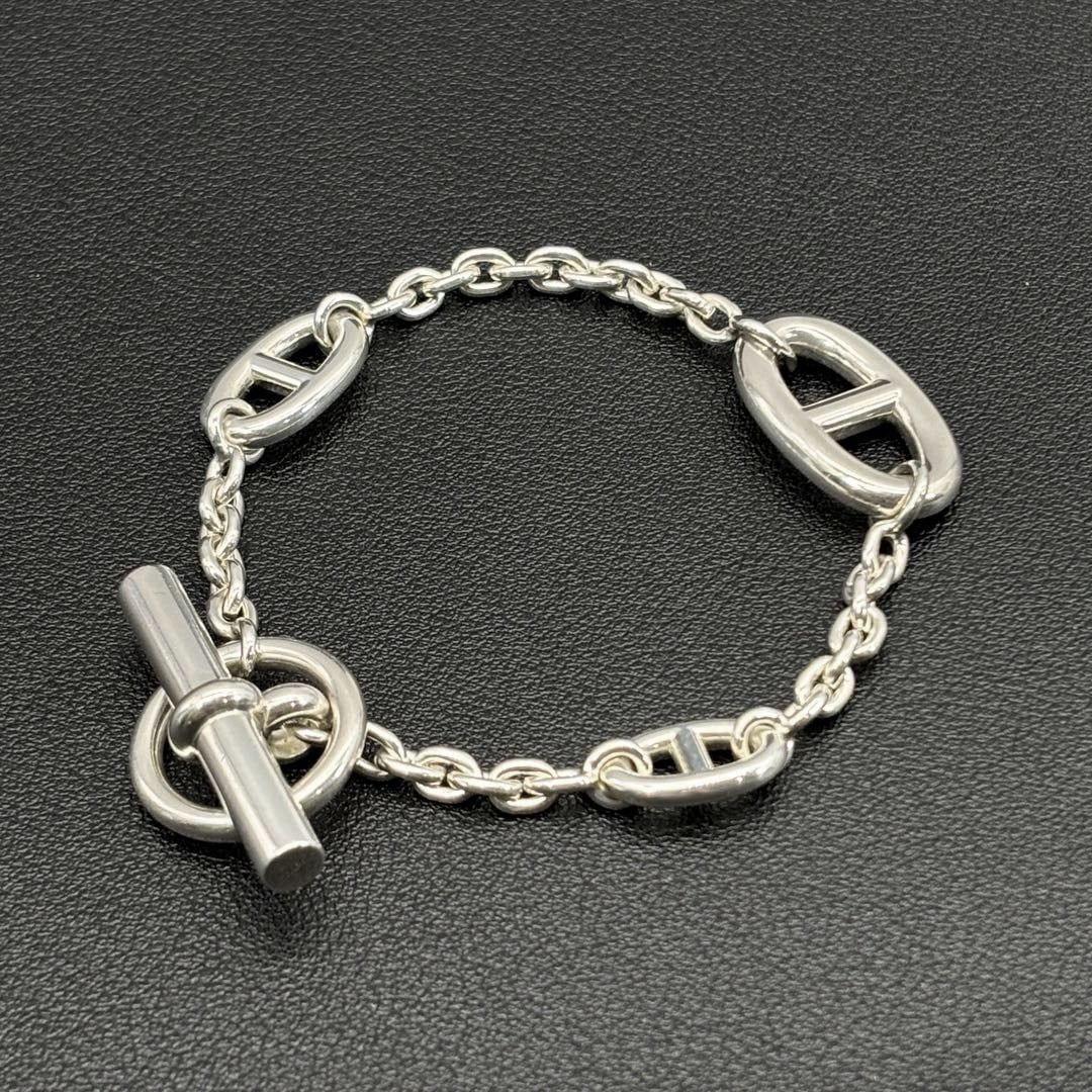 HERMES エルメス シェーヌダンクル ファランドール ブレスレット LG