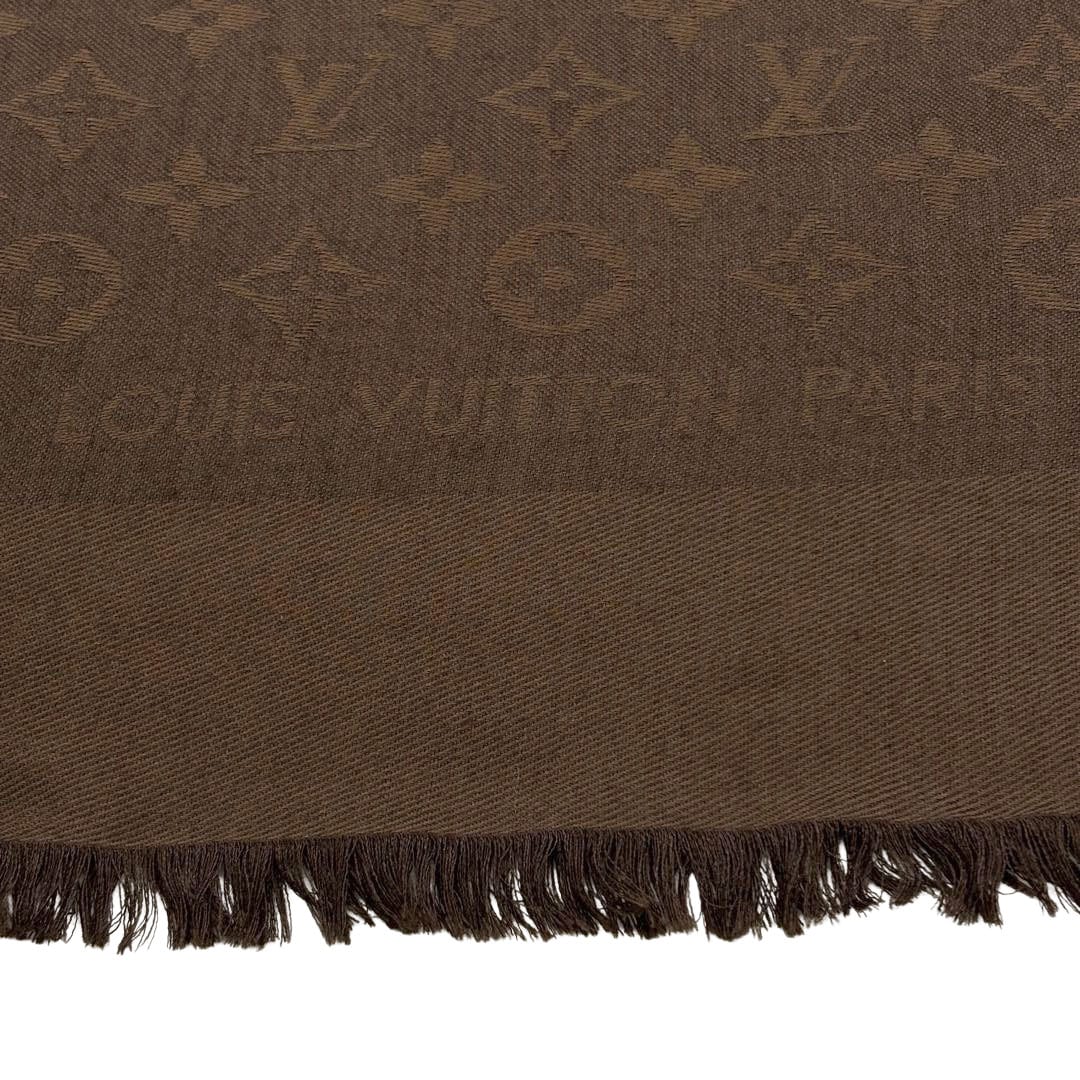 LOUIS VUITTON ルイヴィトン ショール・モノグラム シルク/ウール