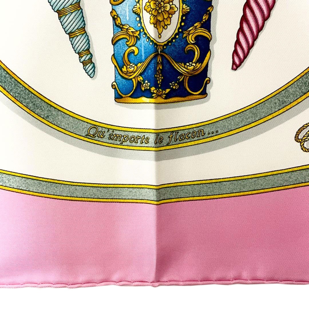 HERMES エルメス スカーフ カレ90 『Qu importe le flacon （香水瓶