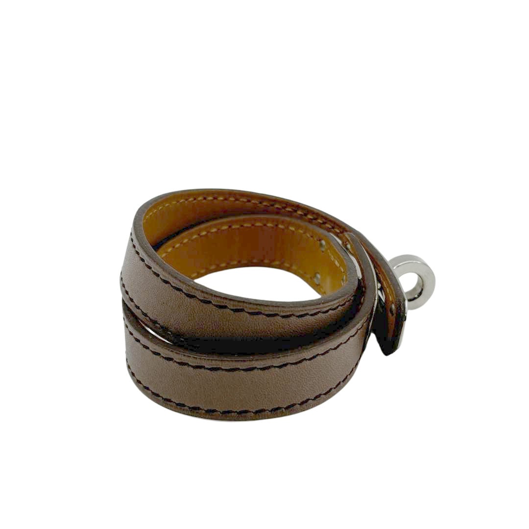 HERMES エルメス レザー ブレスレット ケリー ドゥブルトゥール