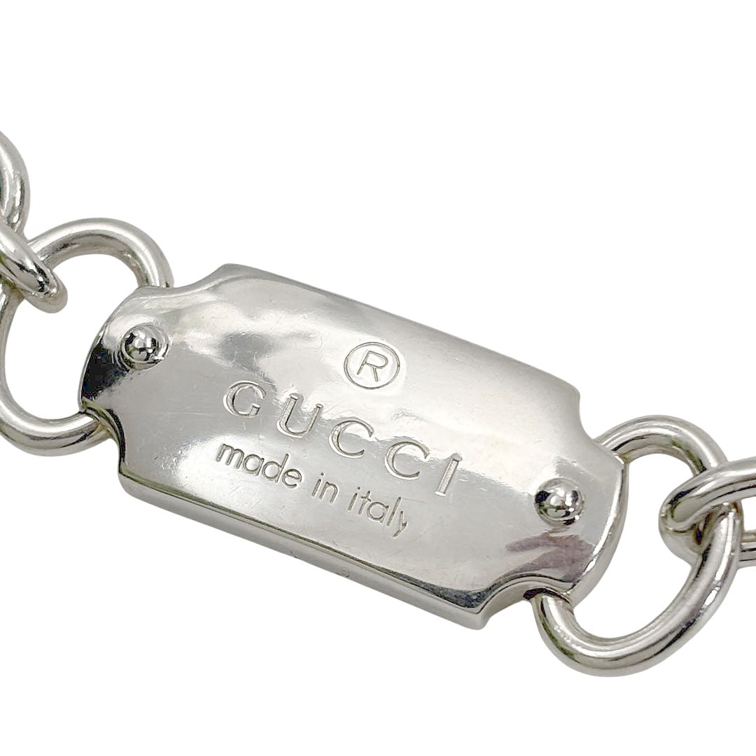 GUCCI グッチ チョーカー ネックレス ロゴプレート XXL 925 シルバー