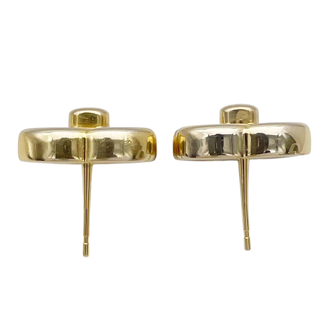 CHANEL シャネル ピアス ココマーク ターンロック B21S ゴールド