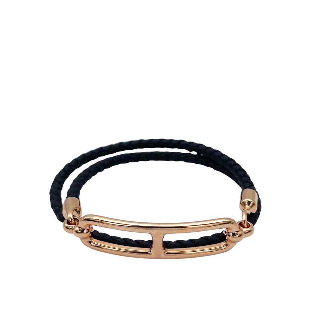 HERMES エルメス レザーブレスレット ルリ ドゥブルトゥール スイフト