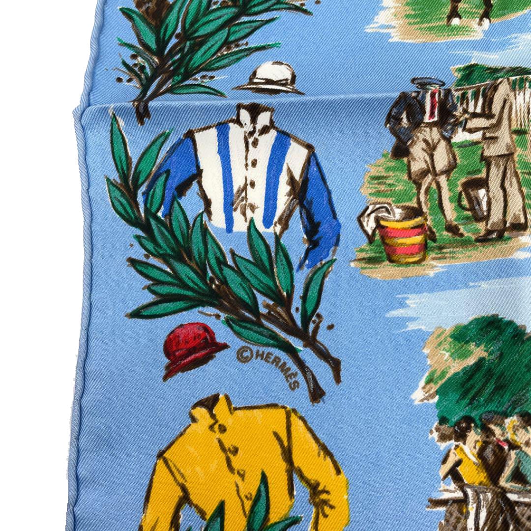 HERMES エルメス スカーフ カレ45 プチカレ 『CHANTILLY(競技場