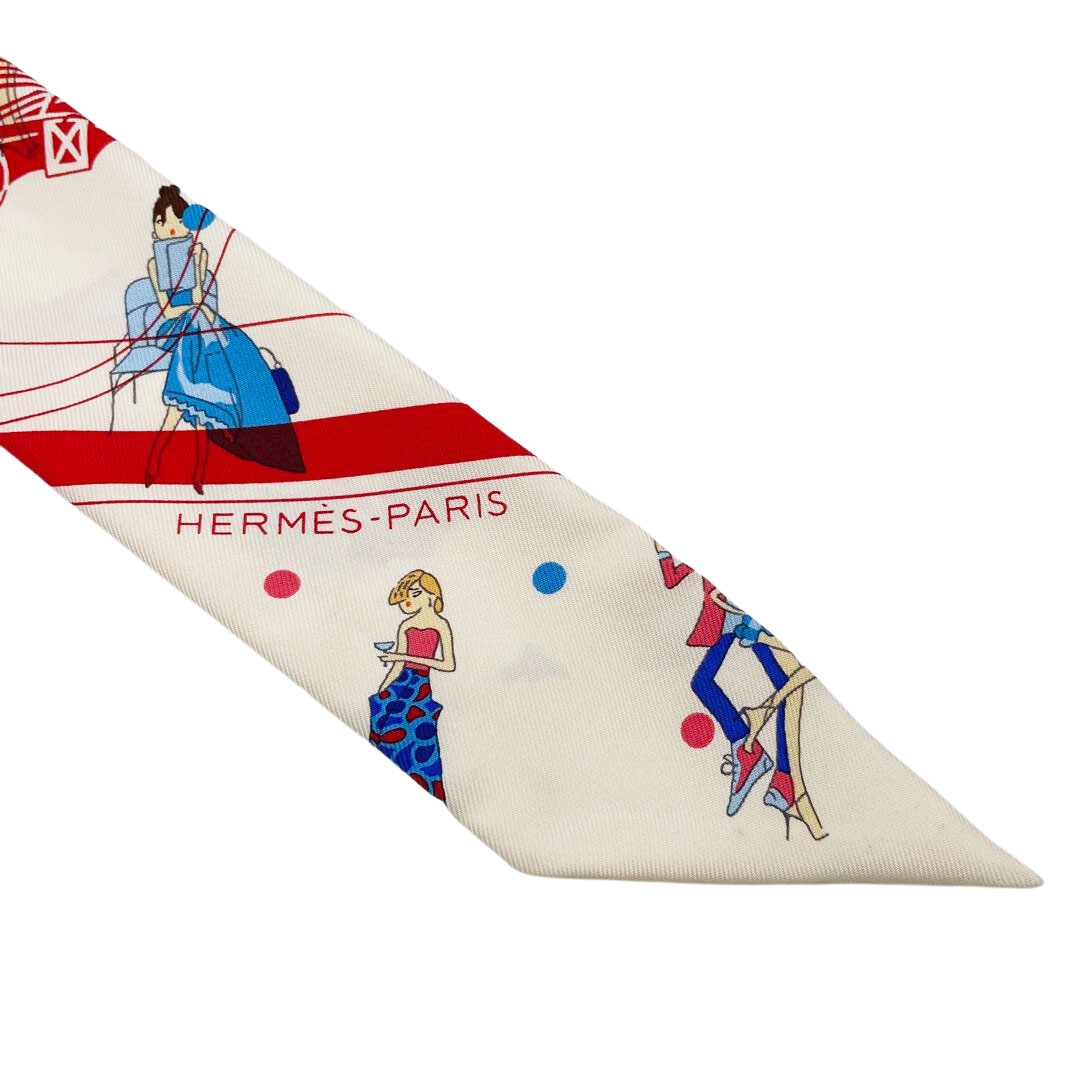 HERMES エルメス スカーフ ツイリー 『Ex-Libris Les Parisiennes