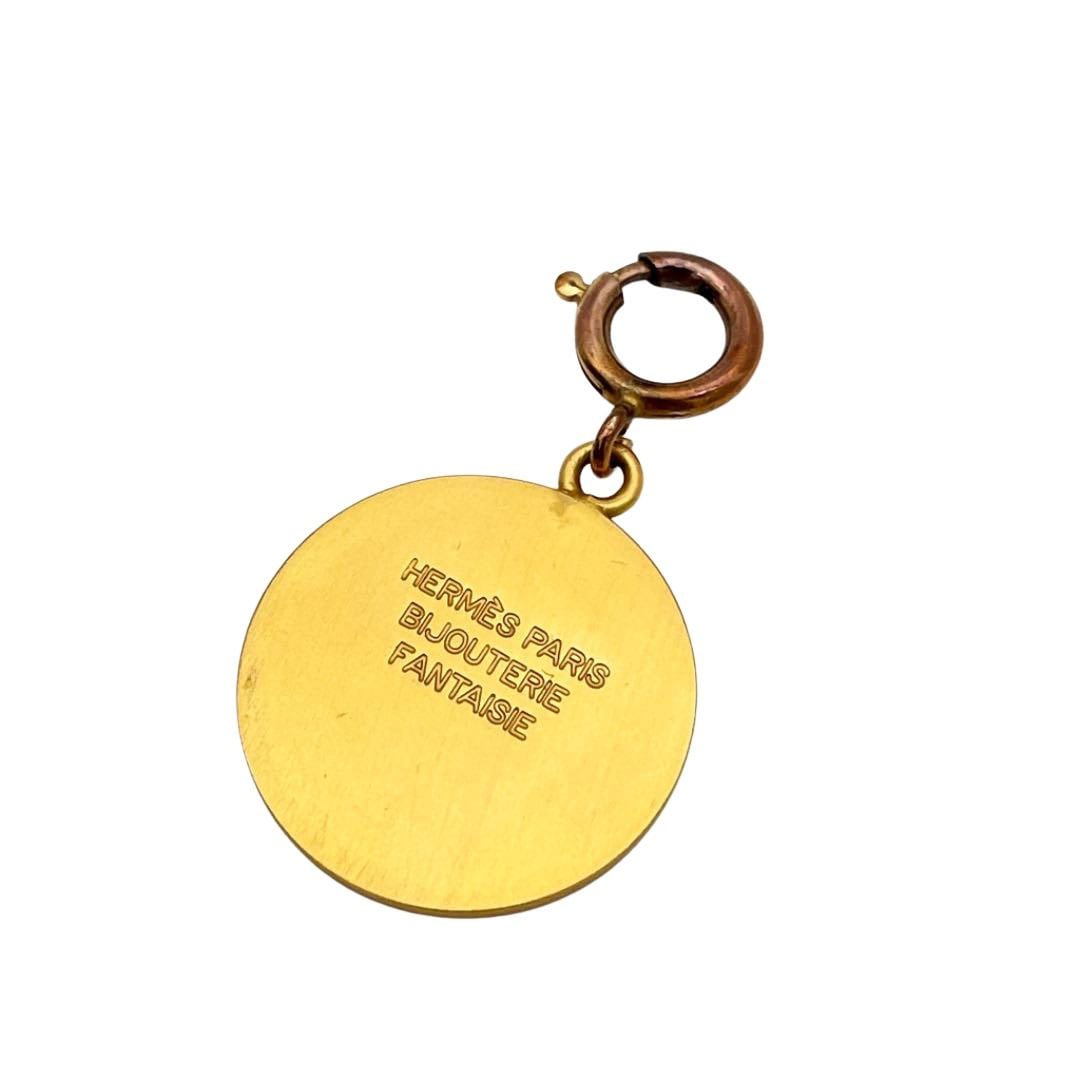 HERMES エルメス セリエ ペンダントトップ チャーム ゴールド