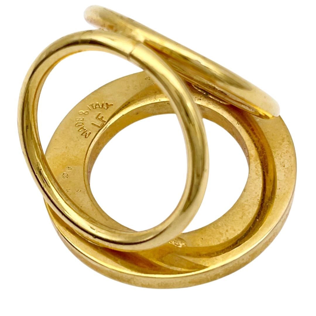 CELINE セリーヌ スカーフリング ロゴサークル ゴールド | 小物