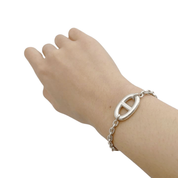 HERMES エルメス シェーヌダンクル ファランドール ブレスレット SH