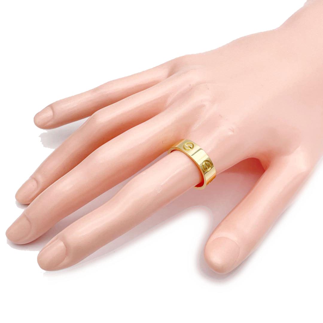 Cartier カルティエ ラブリング 指輪 K18YG イエローゴールド #54（約