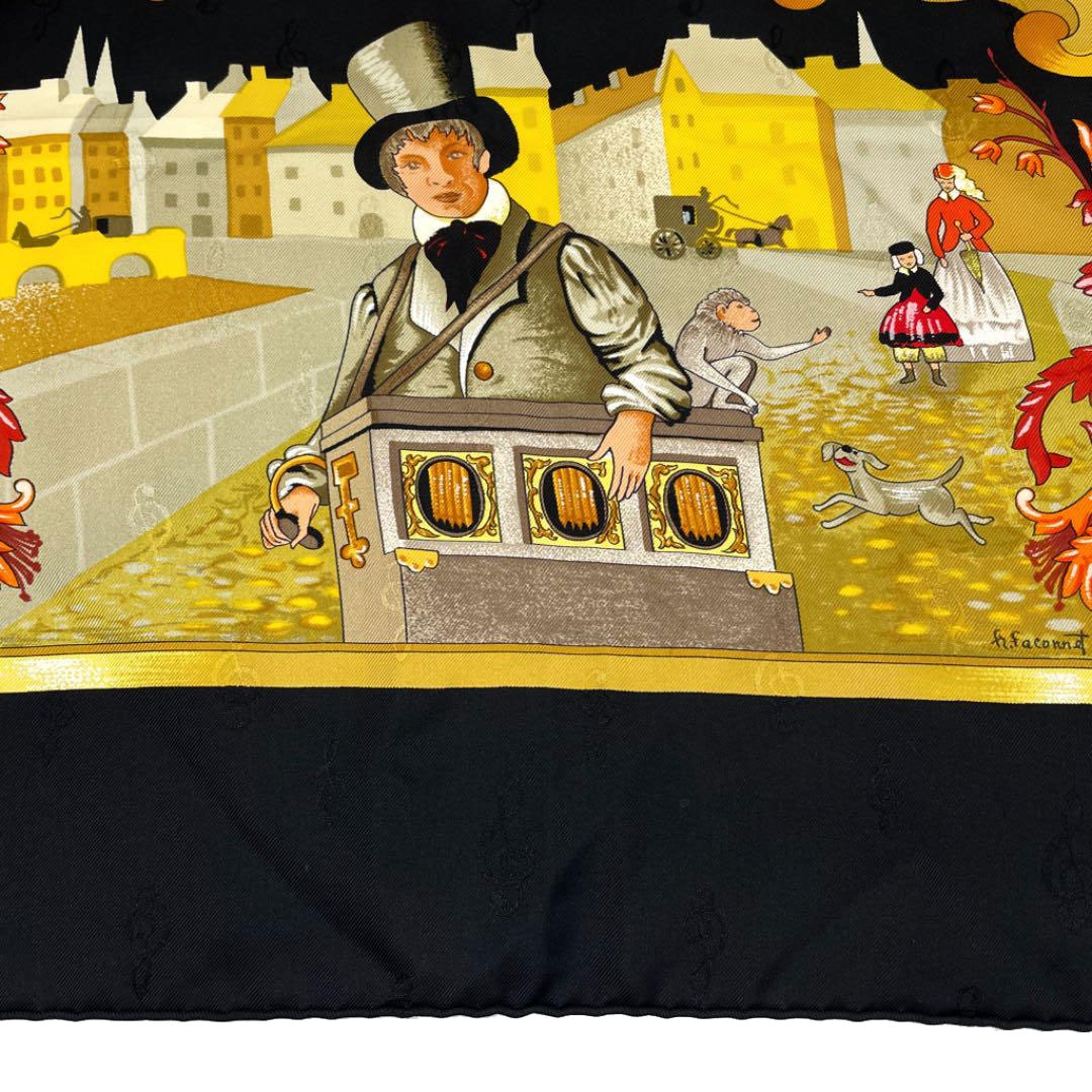 HERMES エルメス スカーフ カレ90 『ORGAUPHONE ET AUTRES MECANIQUES