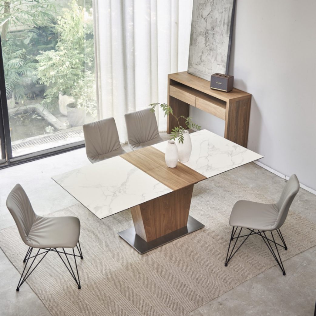 セラミック天板】ALETTA（アレッタ）エクステンションダイニング