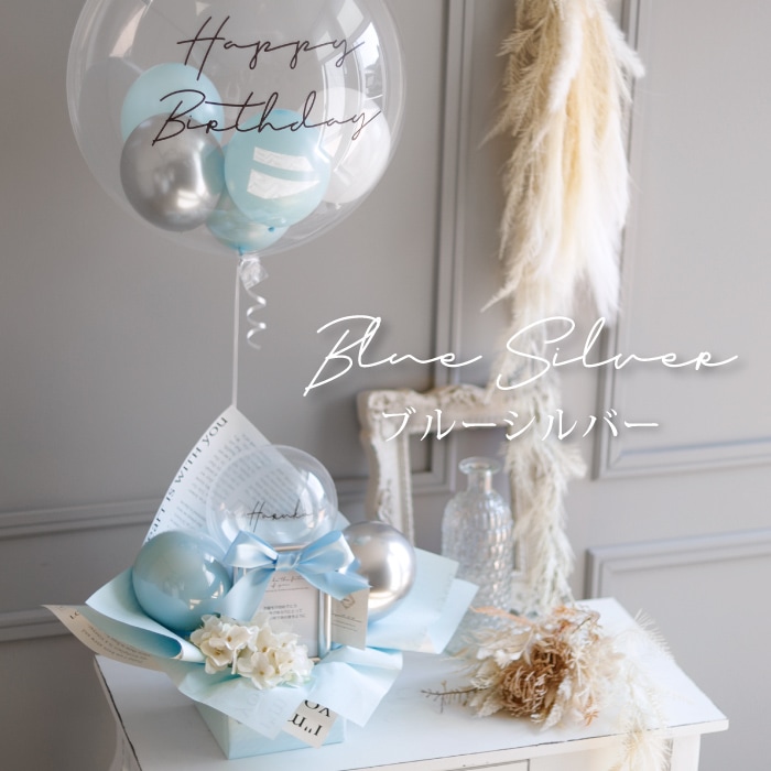 ニュアンスカラー浮くバルーンアレンジ