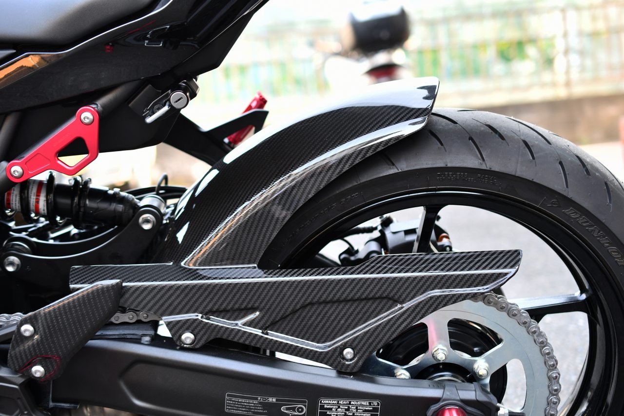 SPEEDRA リアフェンダー ロングタイプ ドライカーボン | KAWASAKI