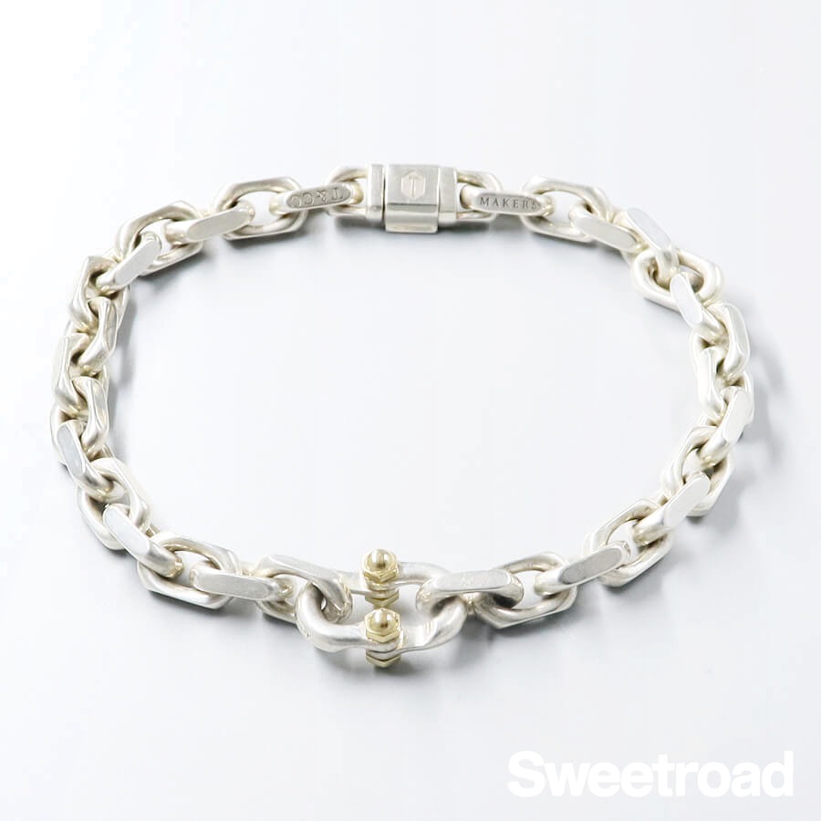 ティファニー 1837 メイカーズ ナローチェーンブレスレット YGコンビ w