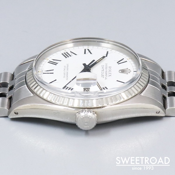 ロレックス デイトジャスト Ref.16014 ホワイトローマン バックリー