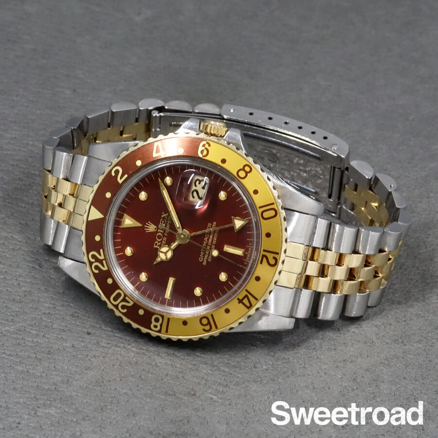 ロレックス GMTマスター Ref.16753 茶ツボ 1979年製 w-30755