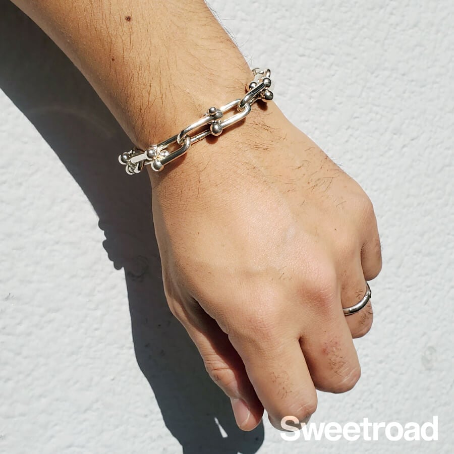 ティファニー ハードウェア リンクブレスレット ラージサイズ w