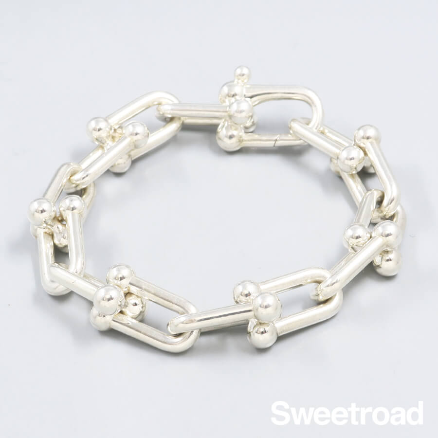 ティファニー ハードウェア リンクブレスレット ラージサイズ w