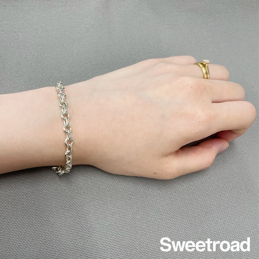 ティファニー ドーナツ・リンク・チェーンブレスレット w-28756gnz