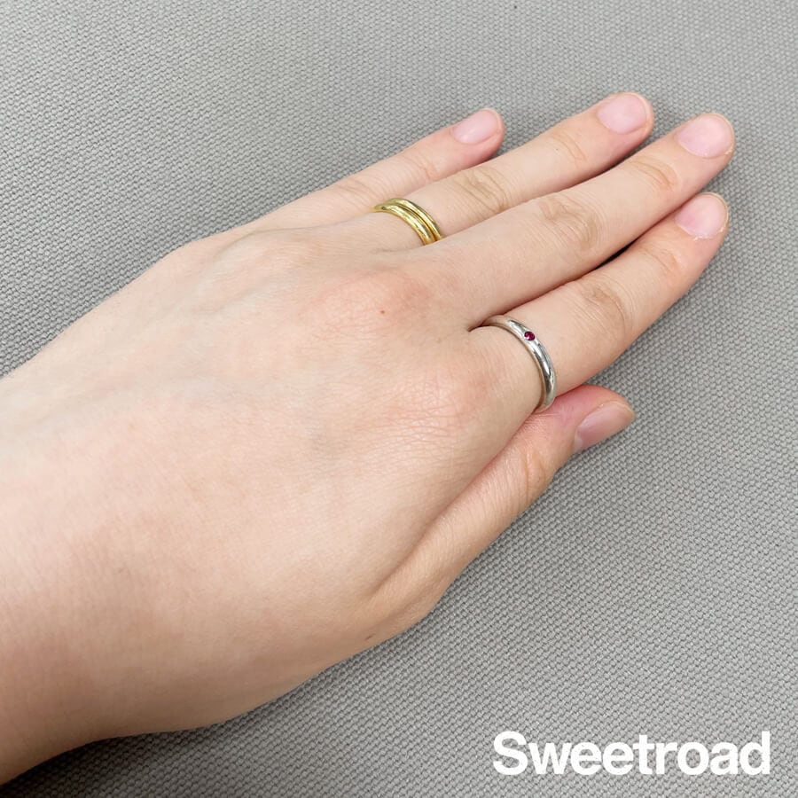 ティファニー バンドリング ピンクサファイア エルサ・ペレッティ 7号