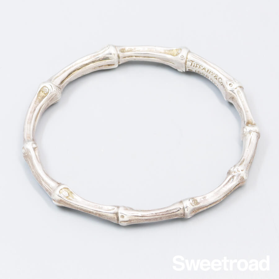 ティファニー バンブーバングル ブレスレット 925シルバー w-28804gnz