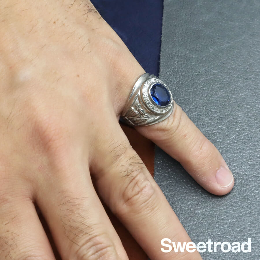 カレッジリング スターリングシルバー 16号 Monroe Township School