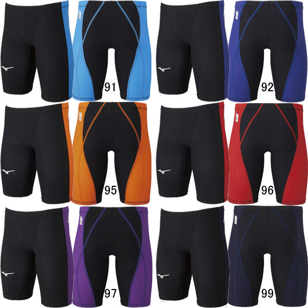 ミズノ(MIZUNO)男児用 競泳水着 MX-SONIC αII ジュニアハーフスパッツ