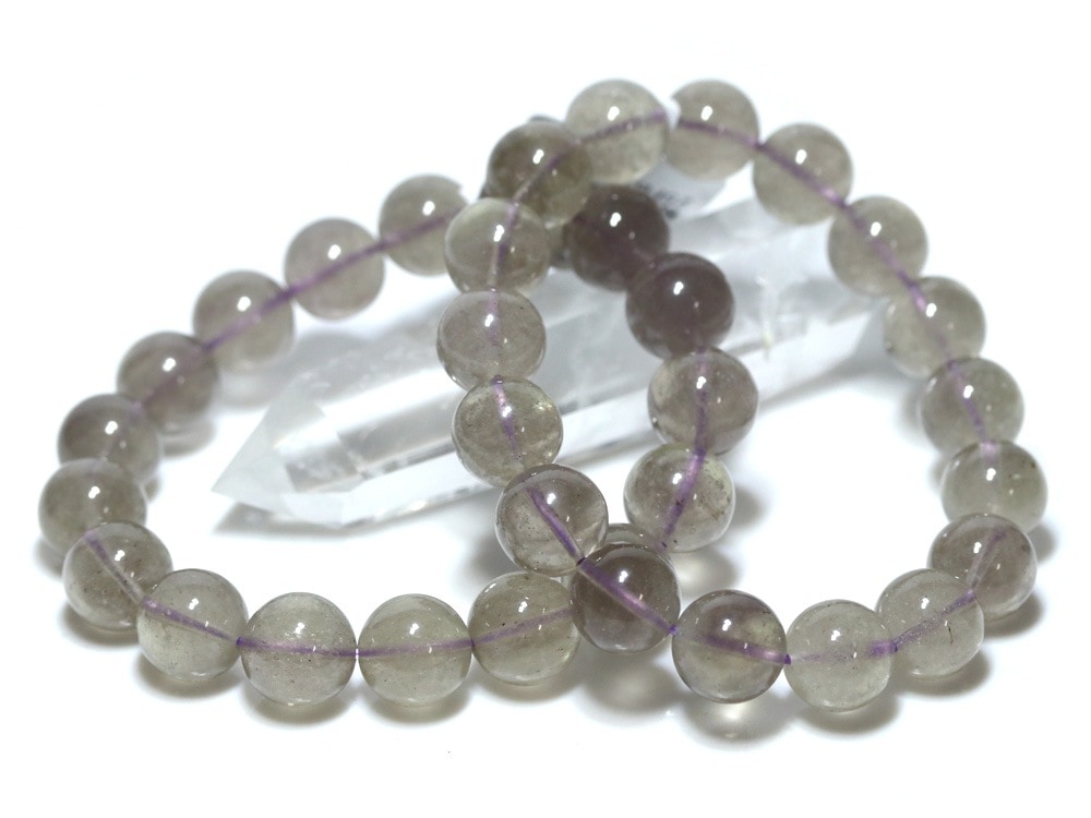 ☆高品質☆【ブレスレット】リビアングラス (パープル) (約12～12.5mm