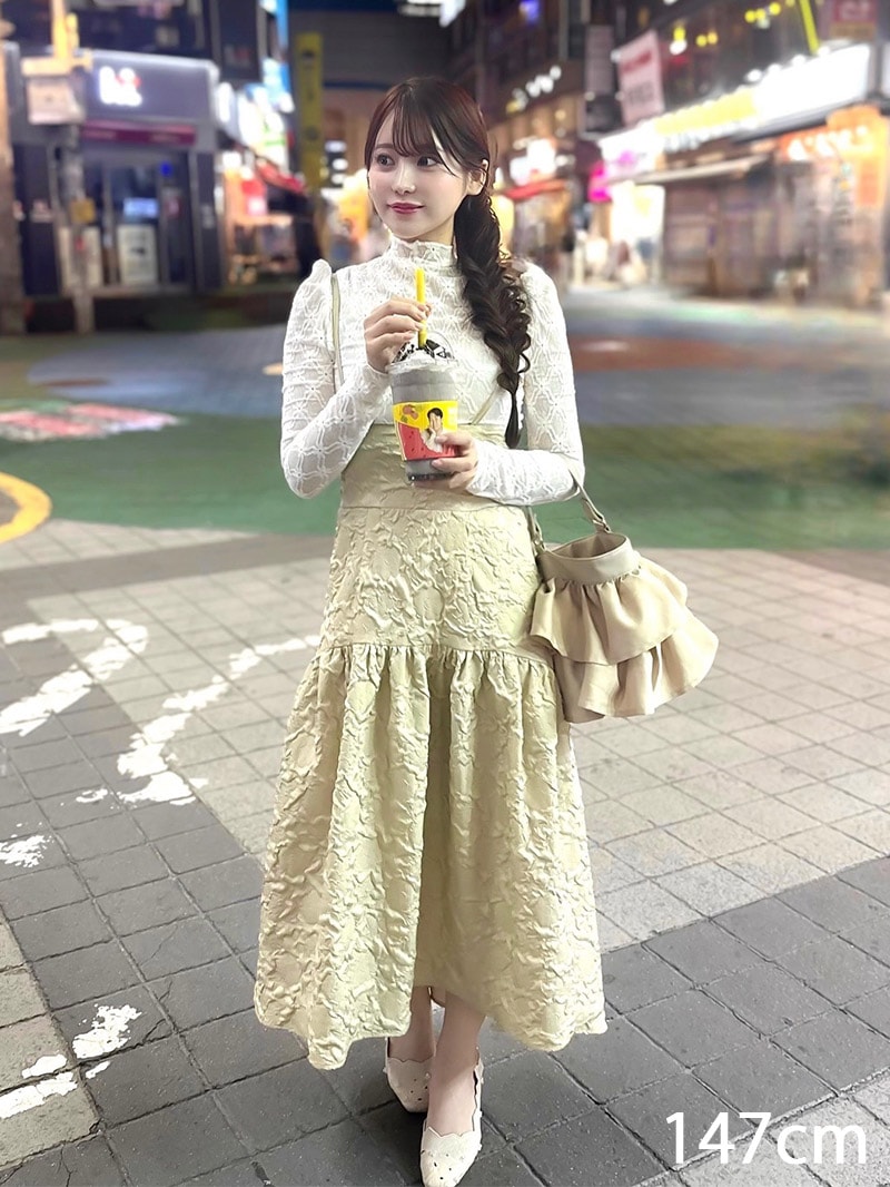 ハイウエストサロペットスカート｜designed with Akane