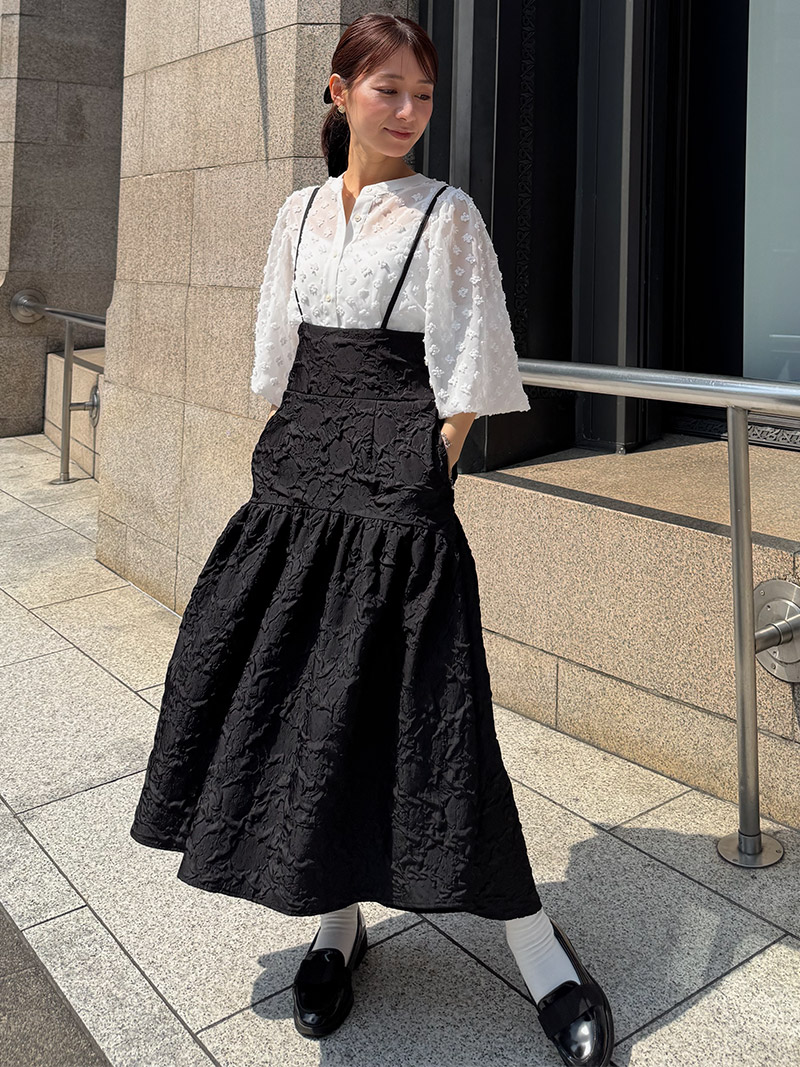 ハイウエストサロペットスカート｜designed with Akane