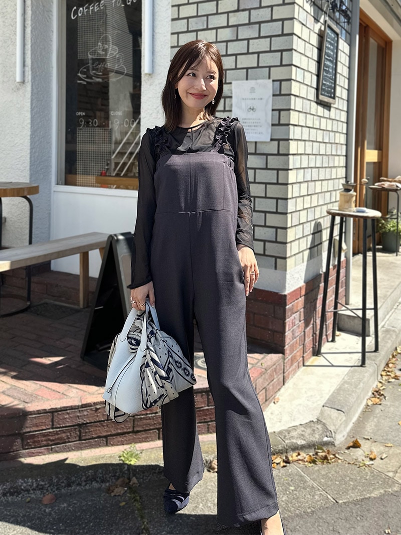 フリルストラップサロペット｜designed with Saaya Mizuno