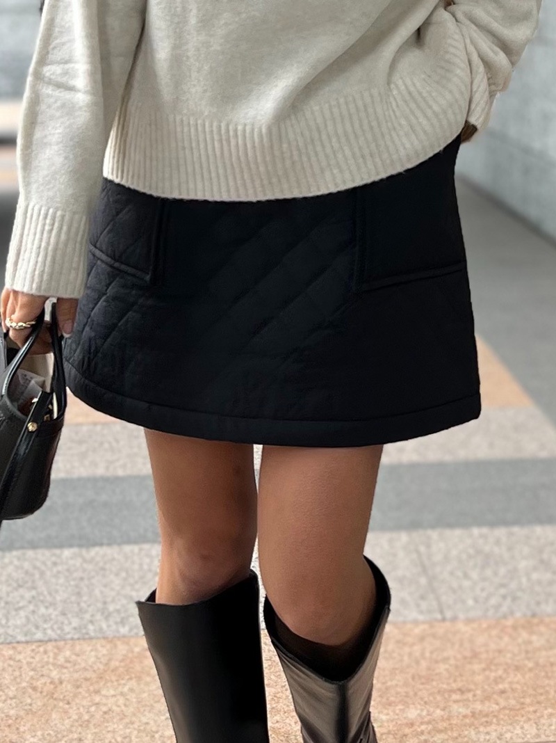小柄・Sサイズさんのための キルティングミニスカート | ボトムス | ST