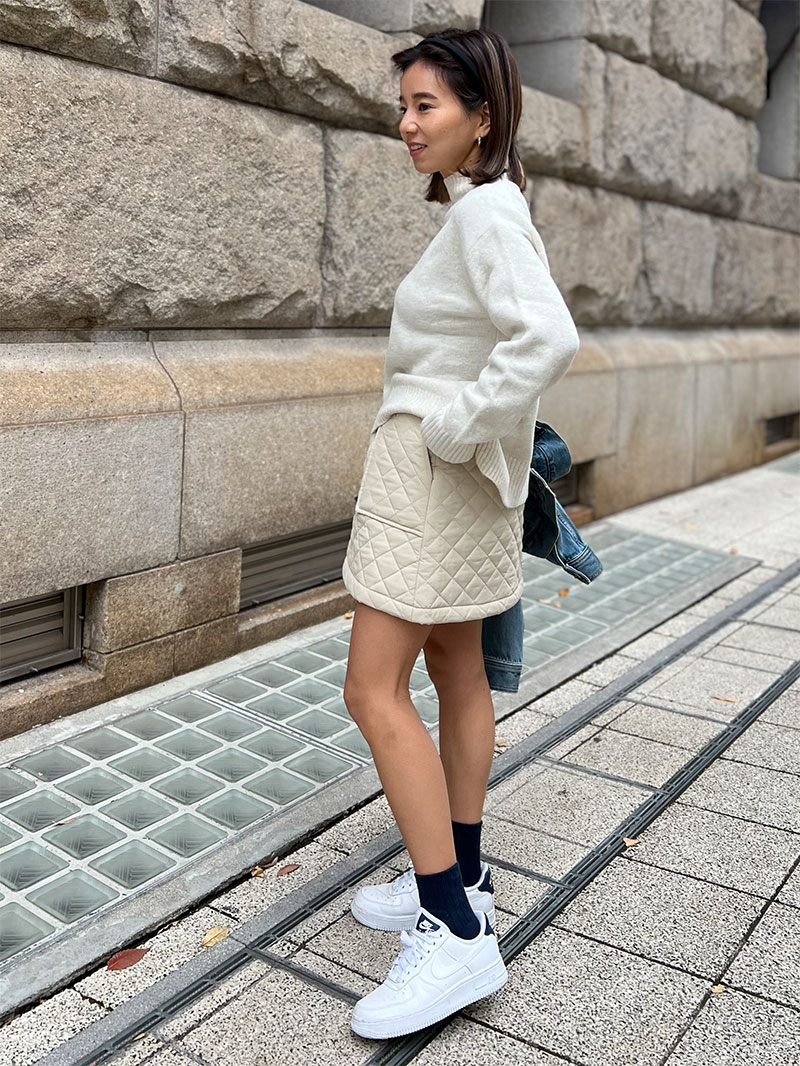 小柄・Sサイズさんのための キルティングミニスカート | ボトムス | ST
