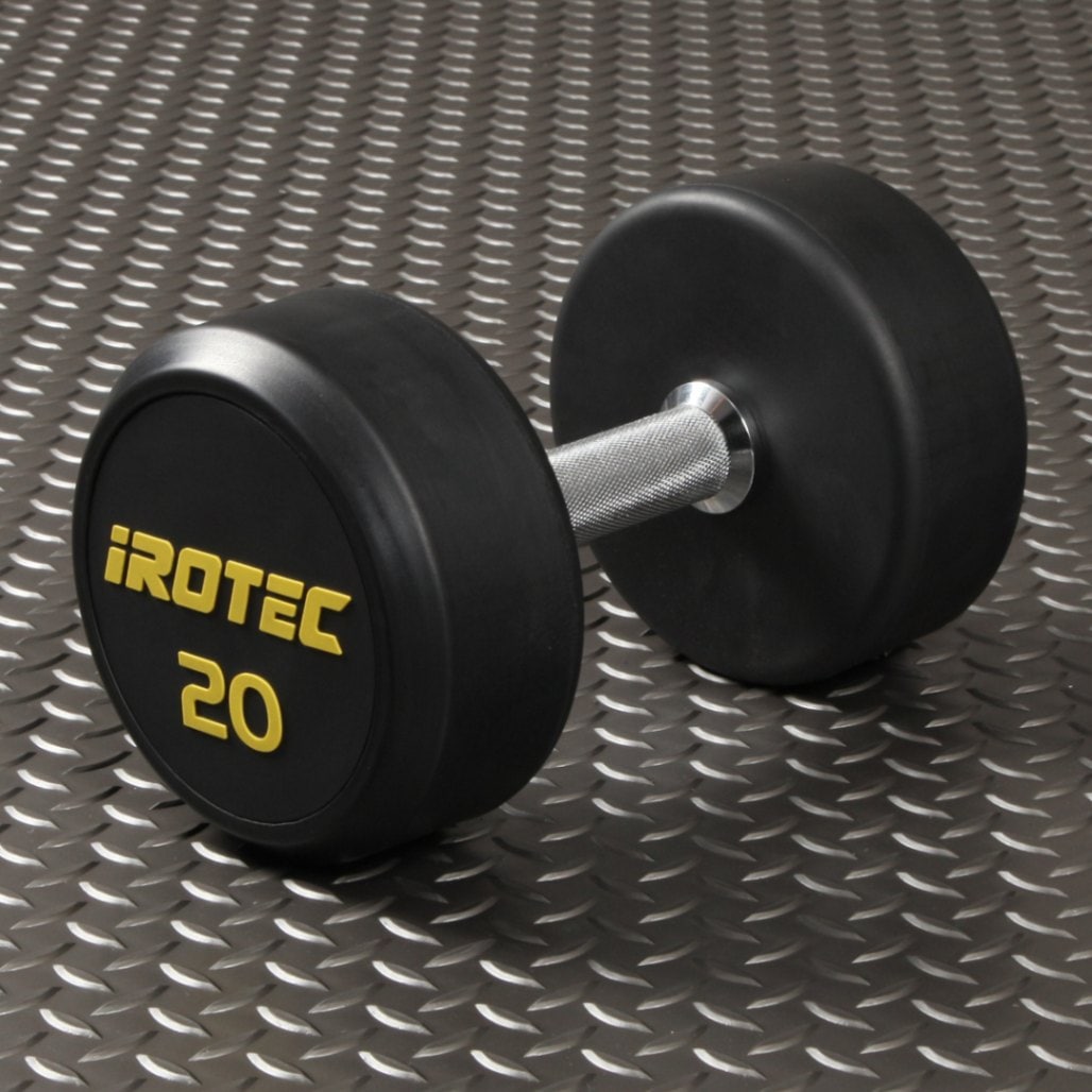 ジムダンベル20kg オールラバータイプ IROTEC (アイロテック)