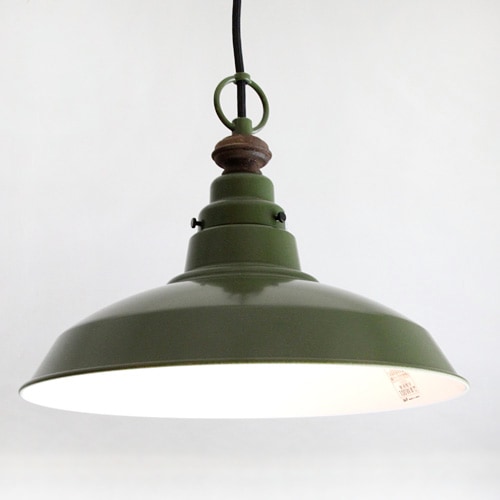 後藤照明 Verdeシリーズ ピサ アルミ配照セード緑塗装ペンダント