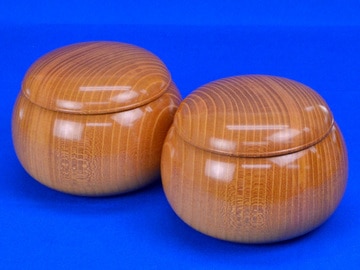 囲碁 木製碁笥 欅 超々特大 ※蛤碁石45号まで収納可能 | 碁笥・碁笥箱