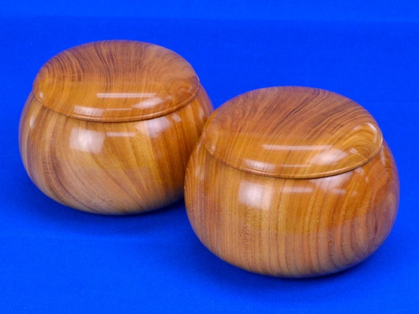 木製囲碁盤＋観音扉付き収納台 白黒碁石・木製碁笥付き 実用向け 楽天