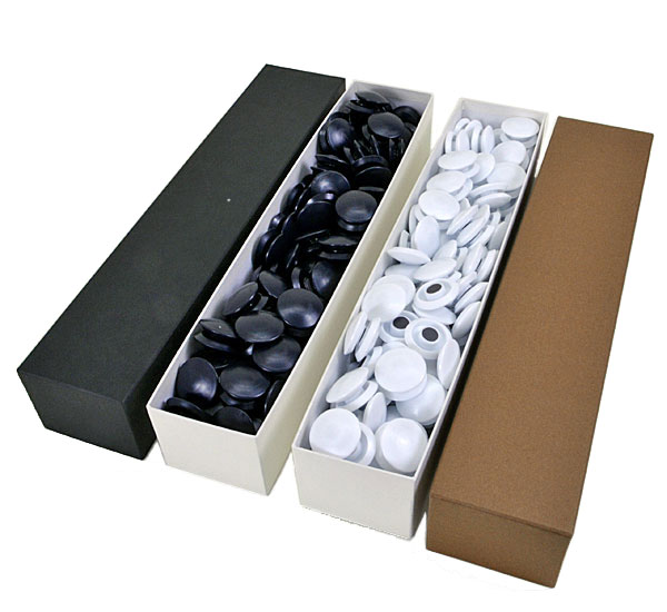 囲碁教授用大盤セットの碁石(磁石付き) 碁石サイズ直径約3.5cm 白石180