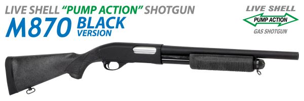 マルゼン M870 BV ライブシェル・ポンプアクション・ガスショットガン