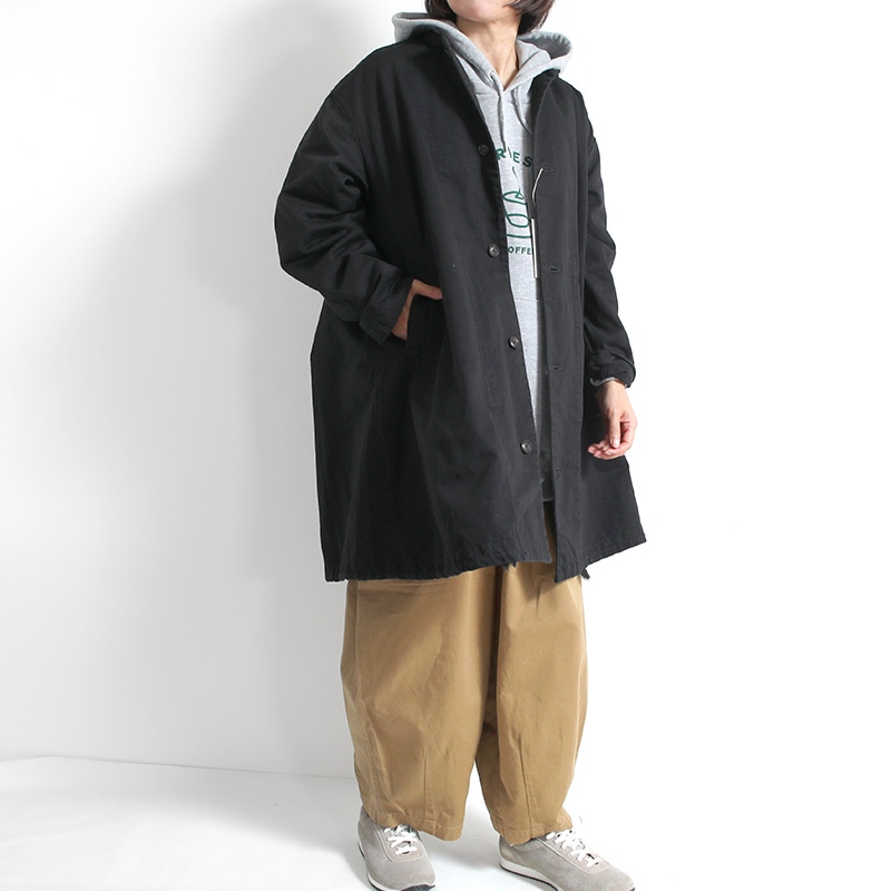 HARVESTY｜チノオーバーハーフコート BLACK | 趣佳[syuca.jp