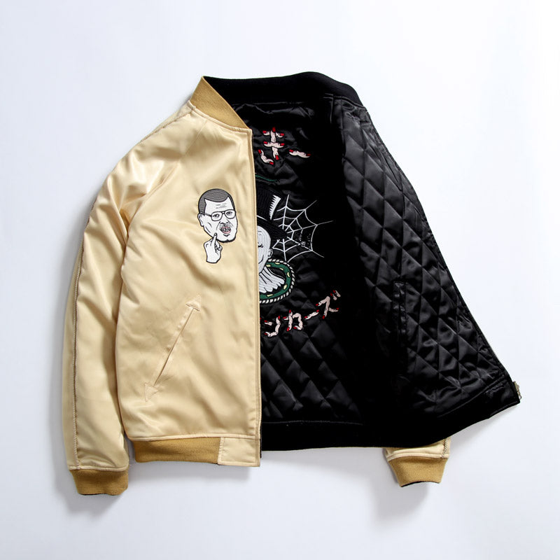 PDS×くっきー スカジャン ゴールドブラック – FANY Mall