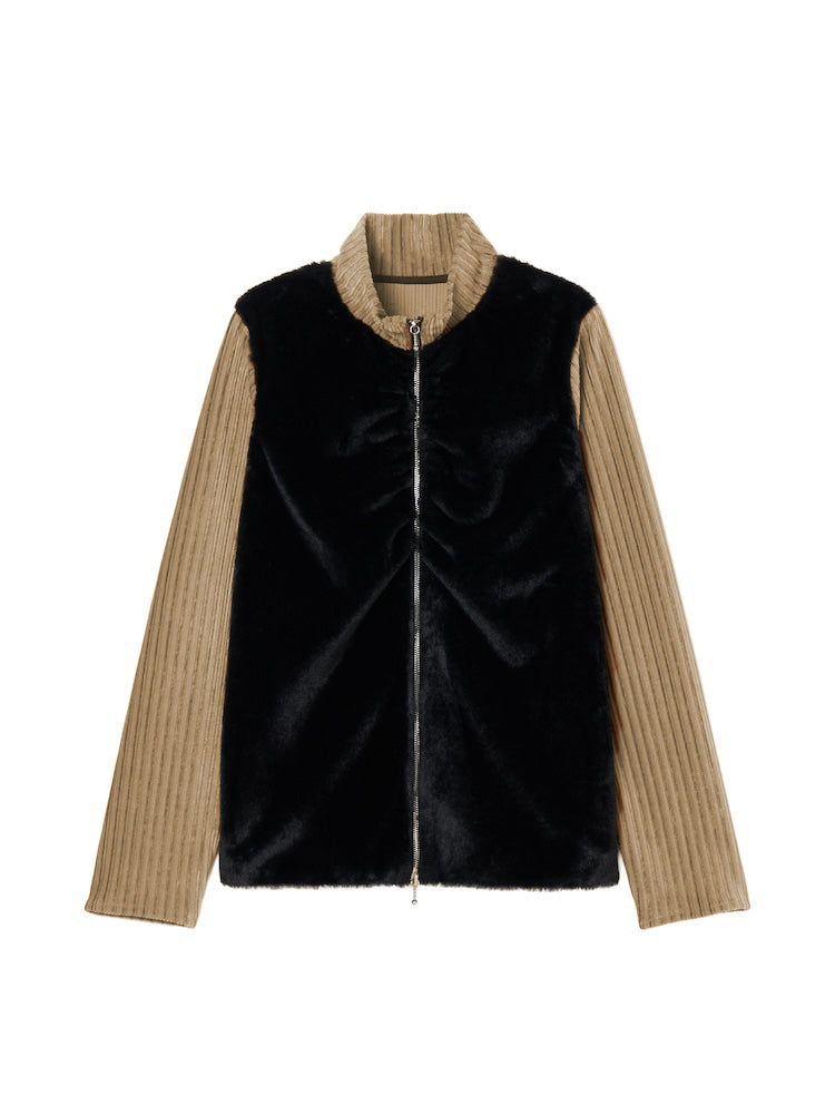 Fur Docking Zip Top｜ファー×コーデュロイトップス – MARTE